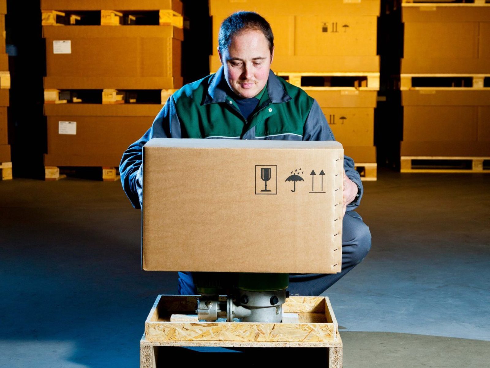 Komponentenverpackung für ein Automobil-Getriebe